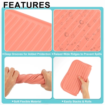 Unique Bargains Silicone Heat Resistant Non-Slip Durable Dish Drying Mat 5 Unique Bargains Silicone Heat Resistant Non-Slip Durable Dish Drying Mat - Image 3