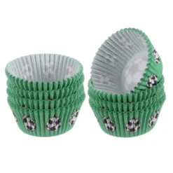Unique Bargains Greaseproof Cupcake Liners Soccer Pattern Papers Baking Cups 2" X 1.2" 200 Pcs Green -Kitchen Tools Shop GUEST c292328e e4cf 4235 b25f 1ac92b65592f