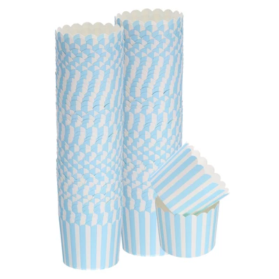 Unique Bargains Greaseproof Disposable Cakes Muffins Liners Pinstripe Paper Baking Cups 6oz 100 Pcs 7 Unique Bargains Greaseproof Disposable Cakes Muffins Liners Pinstripe Paper Baking Cups 6oz 100 Pcs - Image 5