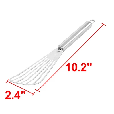 Unique Bargains Stainless Steel Beveled Design Fish Slotted Turner For Flipping Frying Grilling 1 Pc 3 Unique Bargains Stainless Steel Beveled Design Fish Slotted Turner For Flipping Frying Grilling 1 Pc