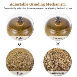 Unique Bargains Kitchen Hand Crank Twist Spice Salt Mill Grinder Shaker Wood Color 12 Unique Bargains Kitchen Hand Crank Twist Spice Salt Mill Grinder Shaker Wood Color -Kitchen Tools Shop GUEST c43228f7 1d4e 41f9 917f 4e52563fc724