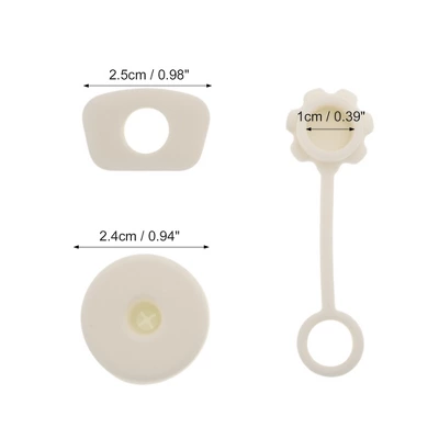 Unique Bargains Durable Anti-overflow Straw Cover Cap 3 Pcs 3 Unique Bargains Durable Anti-overflow Straw Cover Cap 3 Pcs