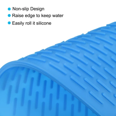 Unique Bargains Kitchen Heat Resistant Non-Slipping Silicone Under Sink Drain Pad Dish Drying Mat 4 Unique Bargains Kitchen Heat Resistant Non-Slipping Silicone Under Sink Drain Pad Dish Drying Mat - Image 2
