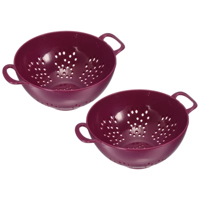 Unique Bargains Food Rice Washing Plastic Vegetable Basket Colander With Handle 2 Pcs 8 Unique Bargains Food Rice Washing Plastic Vegetable Basket Colander With Handle 2 Pcs - Image 6