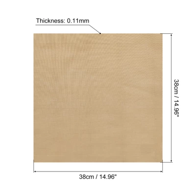 Unique Bargains Glass Fiber Non-Stick Heat Resistant Reusable Baking Mat 14.96" X 14.96" Brown 6 Pcs 3 Unique Bargains Glass Fiber Non-Stick Heat Resistant Reusable Baking Mat 14.96" X 14.96" Brown 6 Pcs