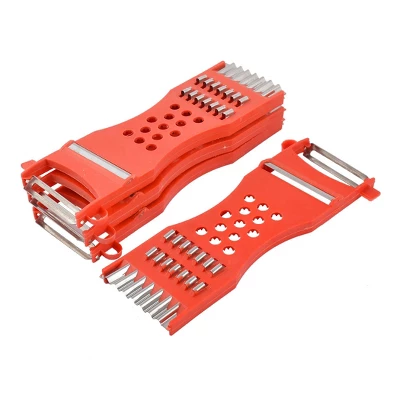 Unique Bargains Plastic Frame Vegetable Fruit Slicer Peeler Shredder Red 4 Pcs 6 Unique Bargains Plastic Frame Vegetable Fruit Slicer Peeler Shredder Red 4 Pcs - Image 4