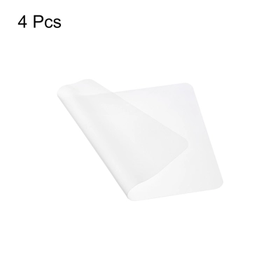 Unique Bargains Kitchen Reusable Non-Stick Heat Resistant Silicone Placemats Baking Mats Clear White 4 Pcs 4 Unique Bargains Kitchen Reusable Non-Stick Heat Resistant Silicone Placemats Baking Mats Clear White 4 Pcs - Image 2