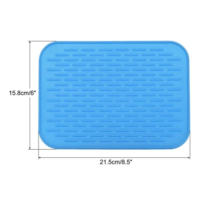 Unique Bargains Kitchen Heat Resistant Non-Slipping Silicone Under Sink Drain Pad Dish Drying Mat 3 Unique Bargains Kitchen Heat Resistant Non-Slipping Silicone Under Sink Drain Pad Dish Drying Mat