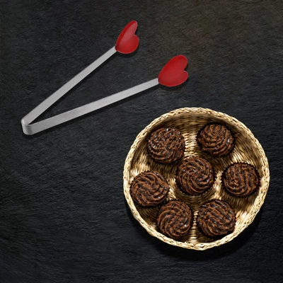 Unique Bargains Stainless Steel Silicone Tips Cooking Grilling Food Tongs 8 Pcs 7 Unique Bargains Stainless Steel Silicone Tips Cooking Grilling Food Tongs 8 Pcs - Image 5