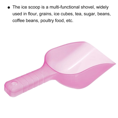 Unique Bargains Plastic Multi-functional Durable Kitchen Maker Ice Scoop 12oz Pink 1 Pc 4 Unique Bargains Plastic Multi-functional Durable Kitchen Maker Ice Scoop 12oz Pink 1 Pc - Image 2