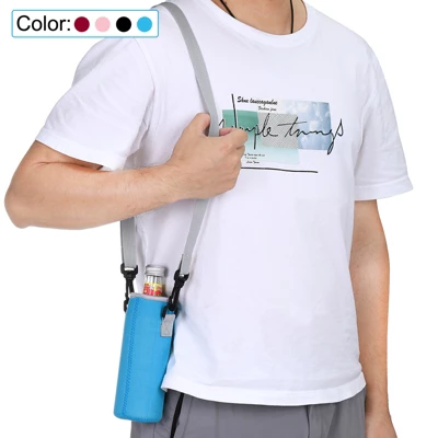 Unique Bargains Neoprene Portable Insulated Adjustable Strap Water Bottle Sling Bags 2 Pcs 6 Unique Bargains Neoprene Portable Insulated Adjustable Strap Water Bottle Sling Bags 2 Pcs - Image 4