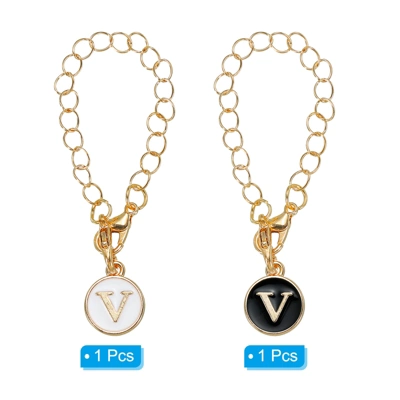 Unique Bargains Letter Accessories For Stanley Tumbler Cup Initial Name ID Personalized Charm 2 Pcs V 4 Unique Bargains Letter Accessories For Stanley Tumbler Cup Initial Name ID Personalized Charm 2 Pcs V - Image 2