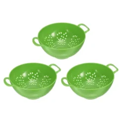 Unique Bargains Vegetable Fruit Kitchen Drain Sieve Plastic Colander 3 Pcs -Kitchen Tools Shop GUEST cc910b9e 0e80 4d84 a22b f777cd3b8215