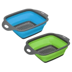 Unique Bargains Collapsible Colander Set Silicone Square Foldable Strainer Convenient Space Saving -Kitchen Tools Shop GUEST ce02c82a 18e4 4f3d bf37 8050355e7142