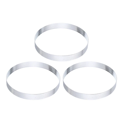Unique Bargains Stainless Steel Non-Stick Perforated Baking Dessert Round Cake Ring 3 Pcs 13 Unique Bargains Stainless Steel Non-Stick Perforated Baking Dessert Round Cake Ring 3 Pcs - Image 11