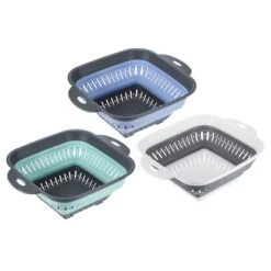 Unique Bargains Pasta Veggies Kitchen Collapsible Food Colander With Extendable Handle 3 Pcs -Kitchen Tools Shop GUEST cf1f2040 59d6 4359 a721 92fb5acc04a5
