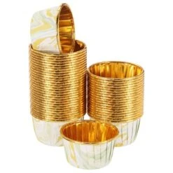 Unique Bargains Round-Pattern Greaseproof Single-sided Aluminum Foil Cupcake Liners 50 Pcs -Kitchen Tools Shop GUEST cf2e04f4 b31b 4349 97f5 a747f034bdcd