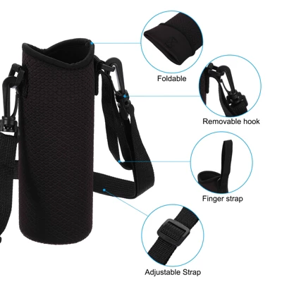 Unique Bargains Neoprene Portable Insulated Adjustable Strap Sports Water Bottle Sling Bag 2.64"x7.28" 5 Unique Bargains Neoprene Portable Insulated Adjustable Strap Sports Water Bottle Sling Bag 2.64"x7.28" - Image 3