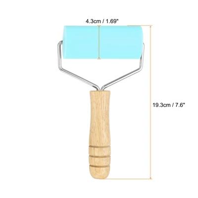 Unique Bargains Non-Stick Smooth Silicone Wood Handle Baking Rolling Pin 2 Pcs 3 Unique Bargains Non-Stick Smooth Silicone Wood Handle Baking Rolling Pin 2 Pcs