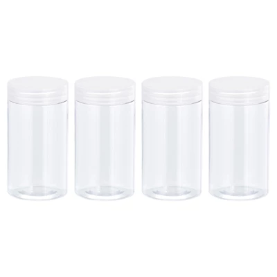 Unique Bargains Round Plastic Empty Jars With Transparent Screw Top Lids And Foam Pads 4 Pcs 7 Unique Bargains Round Plastic Empty Jars With Transparent Screw Top Lids And Foam Pads 4 Pcs - Image 5