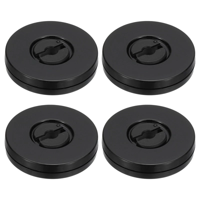Unique Bargains High-strength Plastic 360-degree Rotating Anti-slip Multi-use Black Swivel Stand 4 Pcs 7 Unique Bargains High-strength Plastic 360-degree Rotating Anti-slip Multi-use Black Swivel Stand 4 Pcs - Image 5