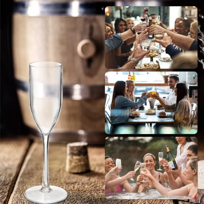 Unique Bargains Lightweight Elegant Champagne Flutes With Long Stem 2 Pcs 7 Unique Bargains Lightweight Elegant Champagne Flutes With Long Stem 2 Pcs - Image 5