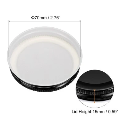 Unique Bargains Leak Proof Regular Mouth Tin Plate Mason Jar Lids 30 Pcs 3 Unique Bargains Leak Proof Regular Mouth Tin Plate Mason Jar Lids 30 Pcs