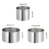 Unique Bargains Stainless Steel Seamless Nonstick Mirror Coating Round Cake Ring 3 Pcs 2 Unique Bargains Stainless Steel Seamless Nonstick Mirror Coating Round Cake Ring 3 Pcs -Kitchen Tools Shop GUEST d1b8d98b e50d 47d3 a01c a07abf8016a1