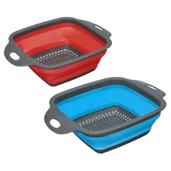 Unique Bargains Collapsible Colander Set Silicone Square Foldable Strainer Space Saving -Kitchen Tools Shop GUEST d1bf56b6 e80a 49f0 97c8 fa002690b906