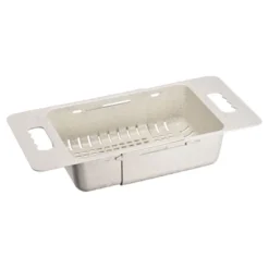 Unique Bargains Extendable Over The Sink Strainer Fruit Vegetable Wash Basket Adjustable Colander For Kitchen Plastic -Kitchen Tools Shop GUEST d1eff944 44f7 40cf 956e 12aba31f10bf