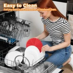 Unique Bargains Round Heat Resistant Non-Slip Silicone Trivet Mat For Coasters 4 Pcs -Kitchen Tools Shop GUEST d1fa355b 6871 4c75 b826 227a3d481761