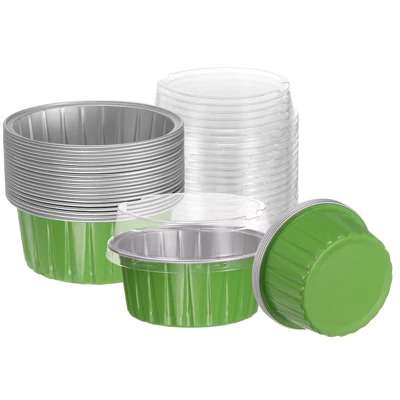 Unique Bargains Disposable Aluminum Foil Cakes Dessert Baking Cups With Lids 25 Pcs 2.5" X 2.1" 7 Unique Bargains Disposable Aluminum Foil Cakes Dessert Baking Cups With Lids 25 Pcs 2.5" X 2.1" - Image 5