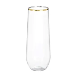 Unique Bargains Elegant Stemless Lightweight Champagne Flutes Glasses 1 Pc -Kitchen Tools Shop GUEST d352634a f040 433e 9386 2cd90d1dee5f