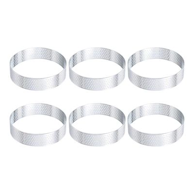 Unique Bargains Stainless Steel Non-Stick Perforated Baking Dessert Round Cake Ring 6 Pcs 11 Unique Bargains Stainless Steel Non-Stick Perforated Baking Dessert Round Cake Ring 6 Pcs - Image 9