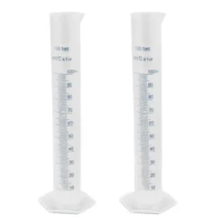 Unique Bargains Laboratory Solution Liquid Measurement Graduated Cylinder 100mL 2 Pcs -Kitchen Tools Shop GUEST d39e6345 c95c 4e33 a41e 85a6814dd561