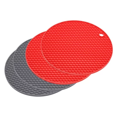 Unique Bargains Silicone Pot Holder Teapot Coaster Trivet Mat 4 Pcs 17 Unique Bargains Silicone Pot Holder Teapot Coaster Trivet Mat 4 Pcs - Image 15