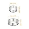 Unique Bargains Stainless Steel Double Rolled Nonstick Durable Cake Rings 10 Pcs