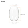 Unique Bargains PET Transparent Lightweight Stemless Wine Glasses Drinkware 16 Oz 4 Pcs 1 Unique Bargains PET Transparent Lightweight Stemless Wine Glasses Drinkware 16 Oz 4 Pcs -Kitchen Tools Shop GUEST d4c9587f 5d35 42d9 842c b7f765ad9273