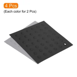 Unique Bargains Silicone Heat Resistant Non-Slip Flexible Trivet Mat 4 Pcs -Kitchen Tools Shop GUEST d54faf23 19ef 4bd9 930f 53da50507c9f