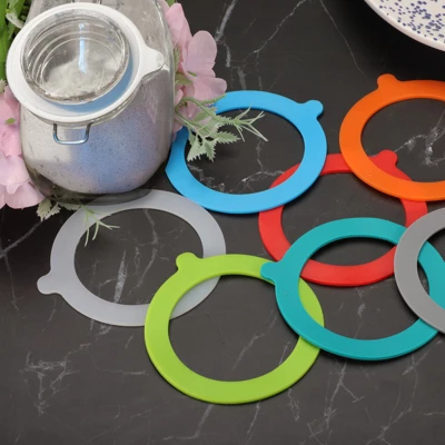 Unique Bargains Smooth Silicone Leakproof Seals Rings For Canning Glass Top Jars 4 Pcs 4 Unique Bargains Smooth Silicone Leakproof Seals Rings For Canning Glass Top Jars 4 Pcs - Image 2