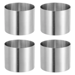 Unique Bargains Stainless Steel Seamless Nonstick Mirror Coating Round Cake Ring 4 Pcs -Kitchen Tools Shop GUEST d6a8c166 92b5 4921 b37f 75ec1335d4da