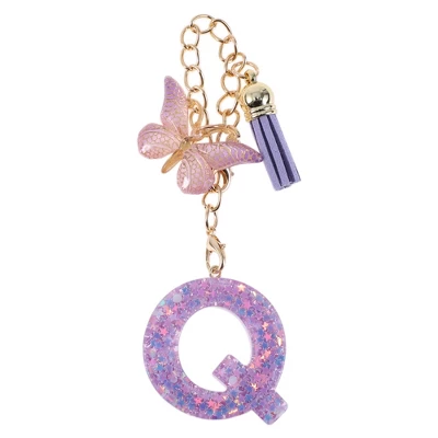 Unique Bargains Star Sequin Letter Q Butterfly Tassel Water Cup Pendant Purple 1 Pc 7 Unique Bargains Star Sequin Letter Q Butterfly Tassel Water Cup Pendant Purple 1 Pc - Image 5