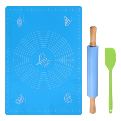 Unique Bargains Silicone Non-Stick Small Heat Resistant Wooden Handle Rolling Pins 3 Pcs 8 Unique Bargains Silicone Non-Stick Small Heat Resistant Wooden Handle Rolling Pins 3 Pcs - Image 6