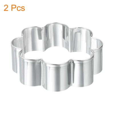 Unique Bargains Stainless Steel Non-Stick Heat Resistant Cake Pans 4 Unique Bargains Stainless Steel Non-Stick Heat Resistant Cake Pans - Image 2