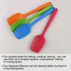 Unique Bargains Heat Resistant Non Stick Dishwasher Safe Seamless Design Spatula Set Red, Orange, Green, Blue 4 Pcs -Kitchen Tools Shop GUEST d9f0bcf9 18a2 4bdb 9f5b d058629ee7e8