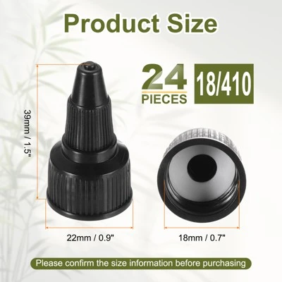 Unique Bargains Liquid Dispensing PP Squeeze Bottle Twist Top Caps 24 Pcs 3 Unique Bargains Liquid Dispensing PP Squeeze Bottle Twist Top Caps 24 Pcs