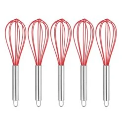 Unique Bargains Silicone Stainless Steel Non-Stick Coated Heat-Resistant Whisk 5 Pcs 13 Unique Bargains Silicone Stainless Steel Non-Stick Coated Heat-Resistant Whisk 5 Pcs -Kitchen Tools Shop GUEST db2b7991 8849 45ec 8d09 ee0960295ba1