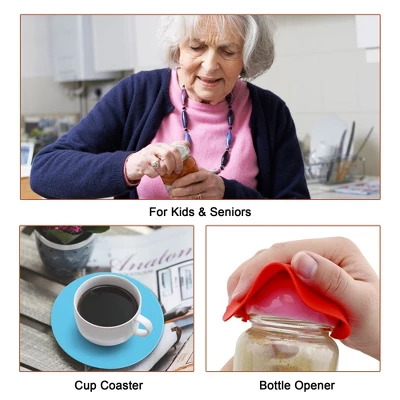 Unique Bargains Silicone Flexible Waterproof Heat-resistant Jar Opener Blue 3 Pcs 6 Unique Bargains Silicone Flexible Waterproof Heat-resistant Jar Opener Blue 3 Pcs - Image 4