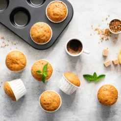 Unique Bargains Paper Grease Resistant Heat Resistant Non Stick Baking Cups Standard Size 3.5oz 12 Unique Bargains Paper Grease Resistant Heat Resistant Non Stick Baking Cups Standard Size 3.5oz -Kitchen Tools Shop GUEST dba45b8f 45d6 4809 aef3 2fe9d450847b