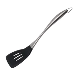 Unique Bargains Spatula Stainless Steel Handle Resistant Non-Sticky Seamless Silicone Slotted Turner Black 1 Pc 11 Unique Bargains Spatula Stainless Steel Handle Resistant Non-Sticky Seamless Silicone Slotted Turner Black 1 Pc -Kitchen Tools Shop GUEST dc1c6719 9fad 4d31 b4b1 b963f35ffd78